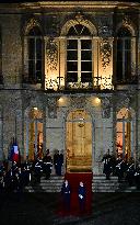 Handover ceremony at Hotel Matignon - Paris