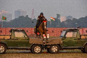 Indian Armed Forces Practice Ahead Of Observation Of Vijay Diwas 2024