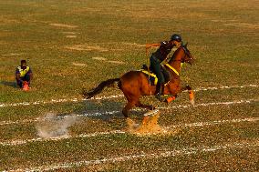 Indian Armed Forces Practice Ahead Of Observation Of Vijay Diwas 2024