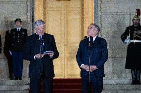 Handover ceremony at Hotel Matignon - Paris