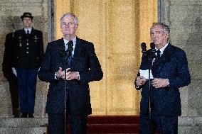 Handover ceremony at Hotel Matignon - Paris