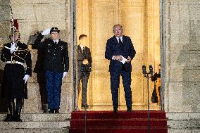 Handover ceremony at Hotel Matignon - Paris