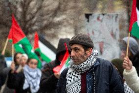 Demonstration In Support Of Lebanon And Palestine.