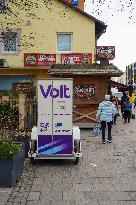 The German Federal Election Campaign For The Early Federal Election 2025 Has Begun, VOLT Party With Information Stand In Munich