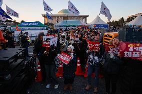 On The Day Of President Yoon Suk-yeol’s Impeachment Decision In Seoul