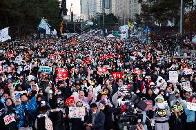 On The Day Of President Yoon Suk-yeol’s Impeachment Decision In Seoul