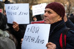 Protest In Sofia.