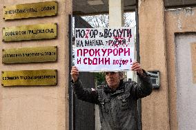 Protest In Sofia.