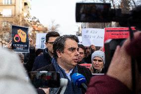 Protest In Sofia.