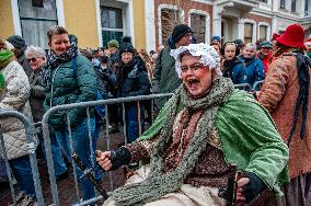 The Dickens Festival Held In Deventer, Netherlands.