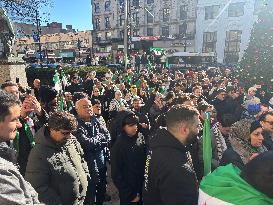 Syrian Flag Raising At Paterson City Hall In Paterson New Jersey