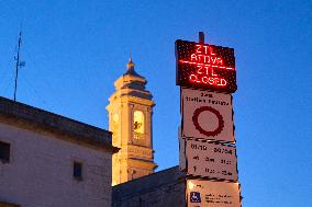 ZTL Active Display In The Historic Center Of Locorotondo, Italy