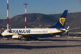 Ryanair Boeing 737 At Athens Airport