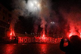 Demonstration In Rome Against The Security Bill