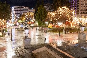 Christmas Decoration In Syntagma Square