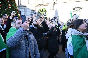 Syrian Flag Raising At Paterson City Hall In Paterson New Jersey