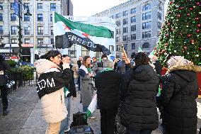 Syrian Flag Raising At Paterson City Hall In Paterson New Jersey