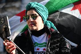 Syrian Flag Raising At Paterson City Hall In Paterson New Jersey