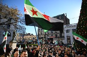 Syrian Flag Raising At Paterson City Hall In Paterson New Jersey