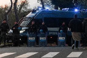 Demonstration In Rome Against The Security Bill