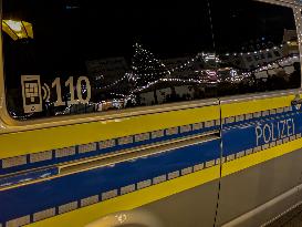 Police Secure The Christmas Market In Augsburg