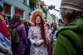 The Dickens Festival Held In Deventer, Netherlands.