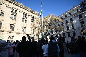 Syrian Flag Raising At Paterson City Hall In Paterson New Jersey