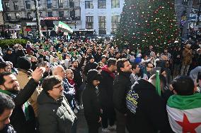 Syrian Flag Raising At Paterson City Hall In Paterson New Jersey