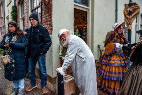 The Dickens Festival Held In Deventer, Netherlands.