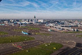 Aerial View Of Amsterdam Schiphol Airport