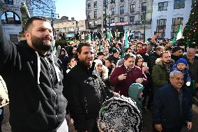 Syrian Flag Raising At Paterson City Hall In Paterson New Jersey