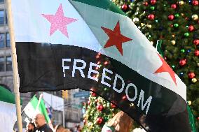 Syrian Flag Raising At Paterson City Hall In Paterson New Jersey