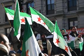 Syrian Flag Raising At Paterson City Hall In Paterson New Jersey