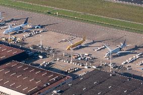 Aerial View Of Amsterdam Schiphol Airport