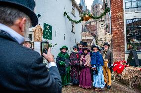 The Dickens Festival Held In Deventer, Netherlands.