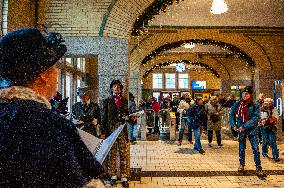 The Dickens Festival Held In Deventer, Netherlands.