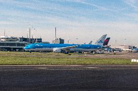 Aerial View Of Amsterdam Schiphol Airport