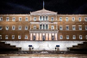 The Greek Parliament In Athens