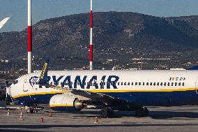 Ryanair Boeing 737 At Athens Airport