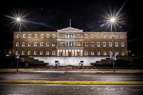 The Greek Parliament In Athens