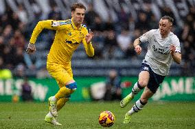 Preston North End FC v Leeds United FC - Sky Bet Championship