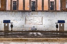 The Greek Parliament In Athens