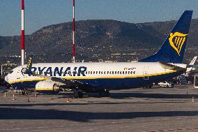 Ryanair Boeing 737 At Athens Airport