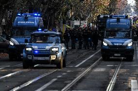 Demonstration In Rome Against The Security Bill