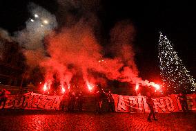 Demonstration In Rome Against The Security Bill