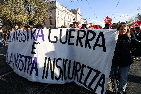 Demonstration In Rome Against The Security Bill