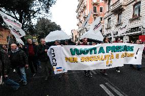 Demonstration In Rome Against The Security Bill