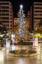 Christmas Decoration In Syntagma Square