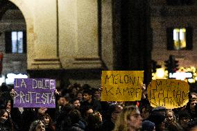 Demonstration In Rome Against The Security Bill