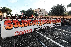 Demonstration In Rome Against The Security Bill